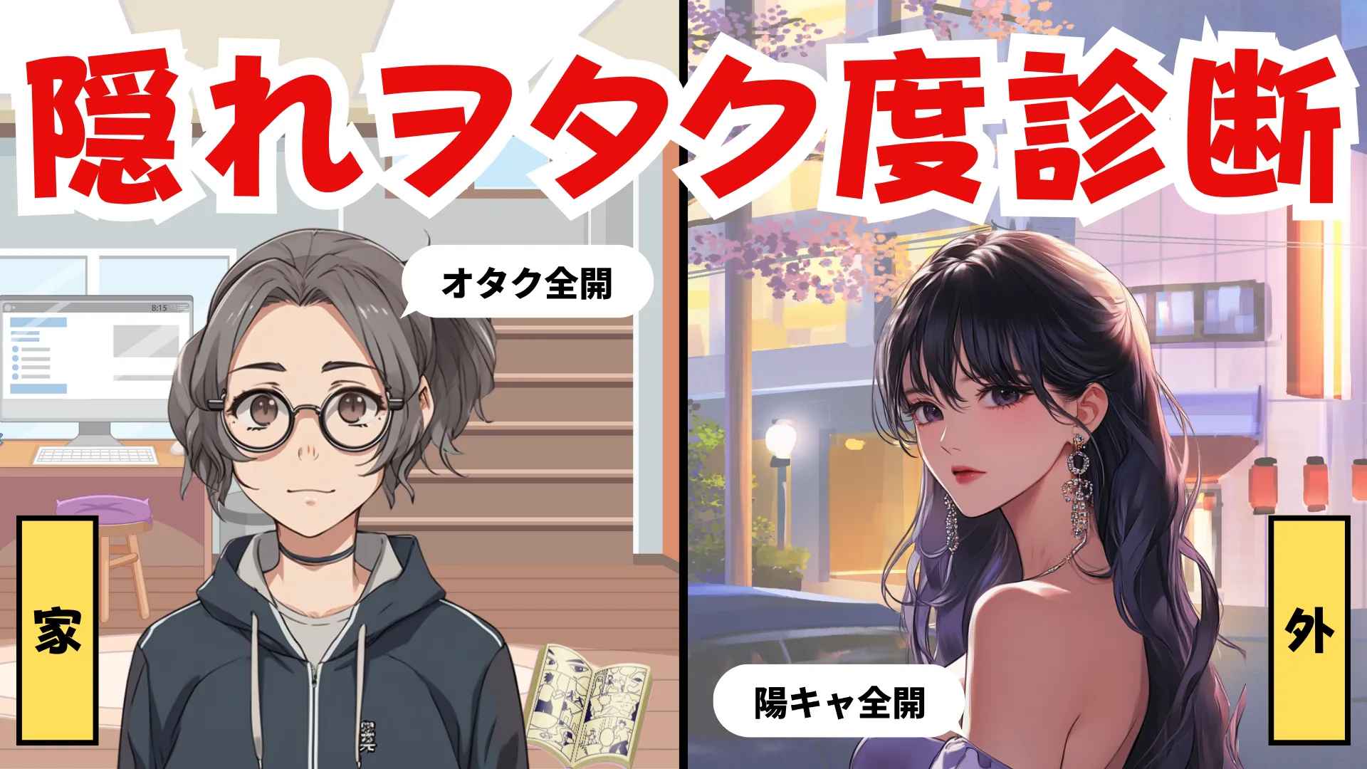 隠れオタク度診断｜あなたの『オタク魂』覚醒レベルを測定せよ！