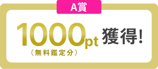 A賞 1000pt獲得！